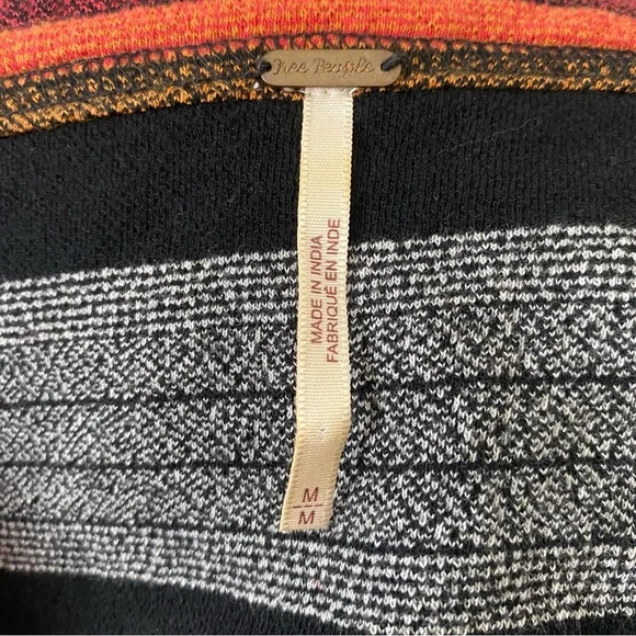 Free People Vintage Striped Sleeveless Swing Tank Top boho hippie festival - Picture 4 of 7